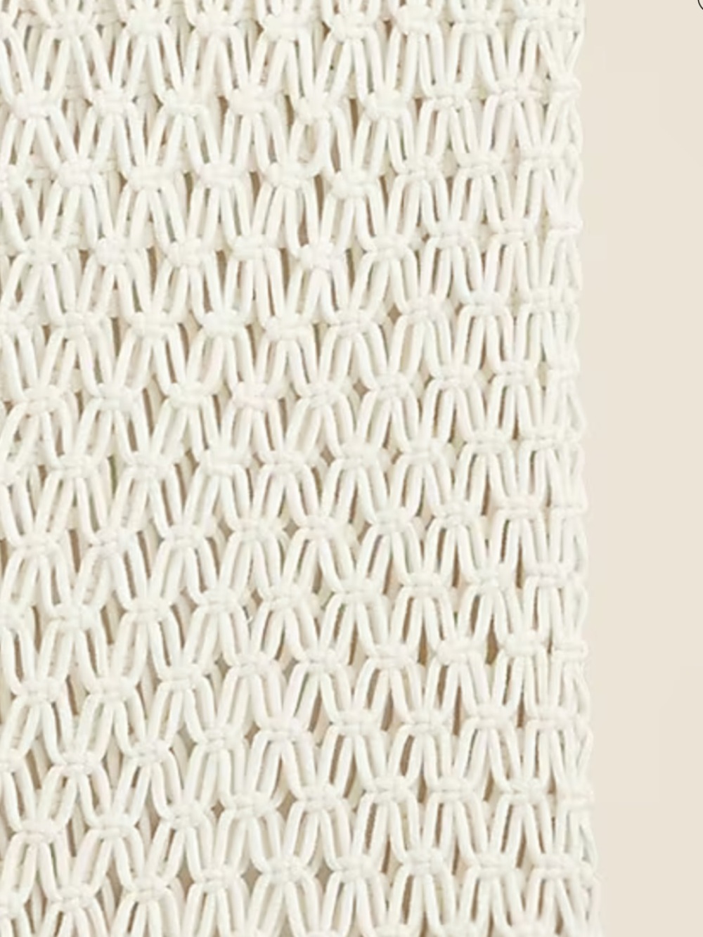 J. Crew Open Macramé Crochet Sleeveless Dress in Natural Beige - Picture 6 of 7
